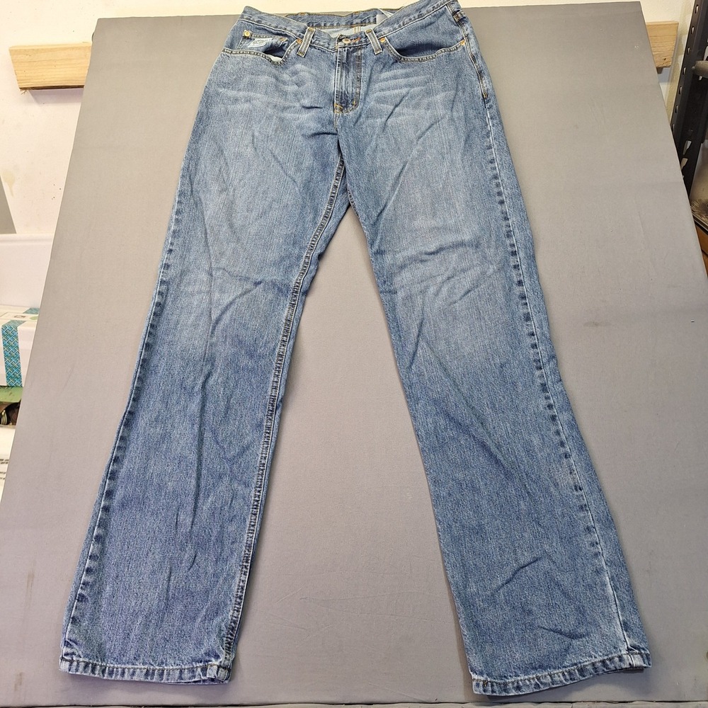Cinch Mens Straight Leg Jeans Medium Wash Blue Denim 34x36 MB92834003